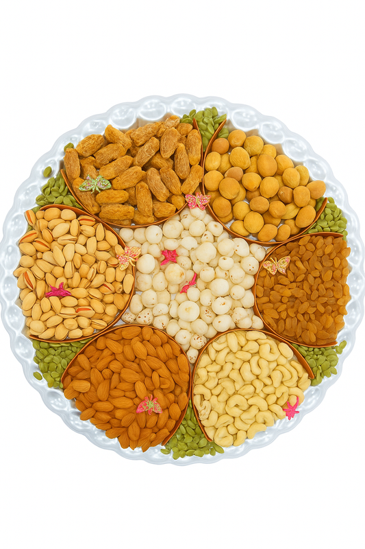 Premium dryfruit thaal